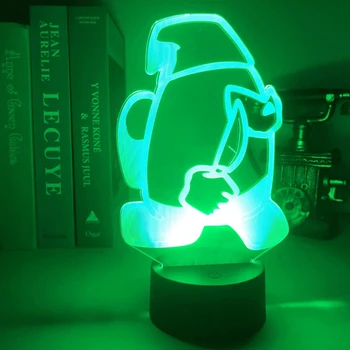 3D Noc Ľahký Dotyk Prepínač USB Akryl Noc Lampa Cartoon Hry 3D Ilúziu, Stolné Lampy, nočné Lampy, Nočné Konferenčný Stolík Dekor