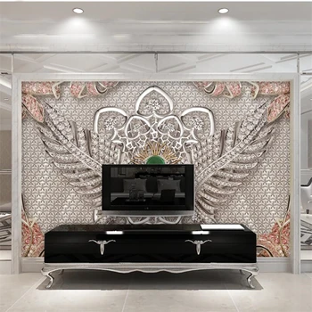 Beibehang Tapety nástenná maľba vlastné obývacia izba, spálňa atmosférických textúra šperky nástenná maľba pozadia domáce dekorácie na stenu