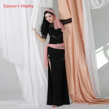 Nové Bellydance Oblečenie Baladi Šaty 3 Kusy Sexy Shabbi Brušného Tanca Župan Orientálnych Tanečných Kostýmov, Oblečenie Pre Ženy