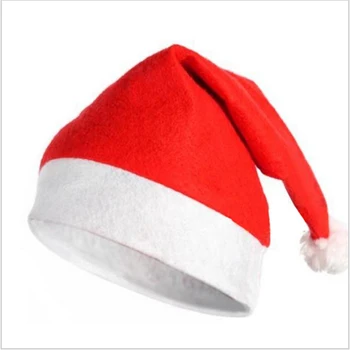 Santa Claus červená Vianočné Hat Pre Dospelých a Deti Hrubé Ultra Mäkké Plyšové Chirstmas Čiapky Dekorácie A Darčeky Adornos Navidad