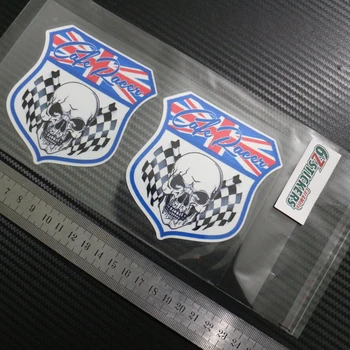 Sixsub Cafe Racer Británia Národnej vlajky Zápas stožiare, Odznak štít Reflexné nálepky, nálepky chranenim 2piece