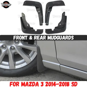 Predné a zadné blatníky prípade Mazda 3-2018 ABS plast liatie 1 sada / 4 ks dekorácia auta, styling