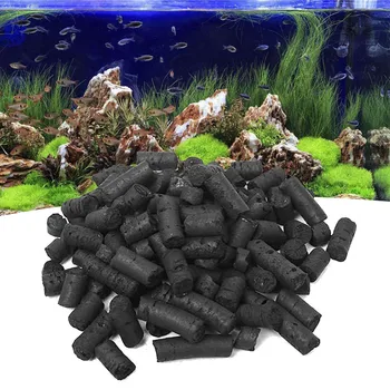 Malé valcové uhlím adsorpcie rybník akváriu filter (100g) hot predaj akváriových rýb, nádrž na čistenie vody T5