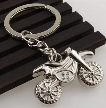 Klasické 3D Simulácia Modelu Motocykla Motorke Keychains Tvorba Zliatiny Helment Keyring Trinket Kľúča Držiteľa Darčeky Auto Keychain