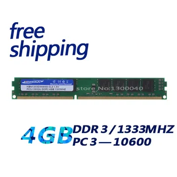 KEMBONA plný testovaných pamäťových modulov DDR3 4GB 1333Mhz Úplne Nový Desktop Pamäte Ram pre Stolné RAM Pamäť / Doprava Zadarmo!!!