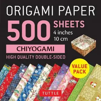 Origami Papier 500 Listov Chiyogami Vzory, 4 