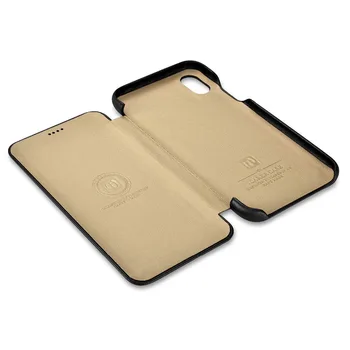 Icarer Späť puzdro pre iPhone XR pravá Koža Mobilného Telefónu Ochranný plášť Luxusná Business Style Kryt Telefónu