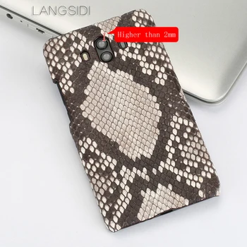 Wangcangli Pre Huawei Honor 7 Luxusné, ručne vyrábané reálne python koža telefón prípade Originálne Kožené telefón prípade