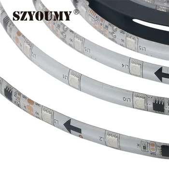 SZYOUMY WS 2811 5050 LED Pás 5 m/roll DC12V Vodotesný Flexibilný LED pás s nástrojmi Svetlo 30leds/m Sen Magic Color Domáce Vnútorné Svetlo