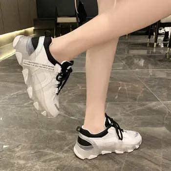 2020 na jar a na jeseň nový crystal spodnej priedušná tenké čisté topánky all-zápas príležitostné športové topánky ženy móda staré topánky X365