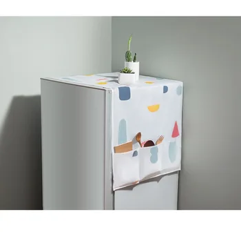 Domácnosti skladovanie taška textílie protiprachový kryt chladnička jeden dvere dvojité dvere viacúčelové kryt uterák chladnička kryt handričkou