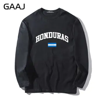 T Shirt Mužov GAAJ Honduras Vlajka Vysoko Kvalitné Oblečenie Muža a Ženy Unisex Dlhým Rukávom Letné Tričko Značky Hip Hop Muž Módne #56298