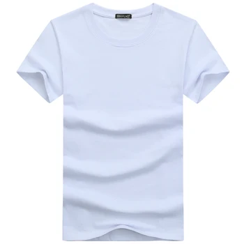 Hot Predaj kvalitné módne Tričko veľkosť Muži T-Tričko Krátky Rukáv Pevné Bežné Bavlnené Tričko Tričko Letné Oblečenie