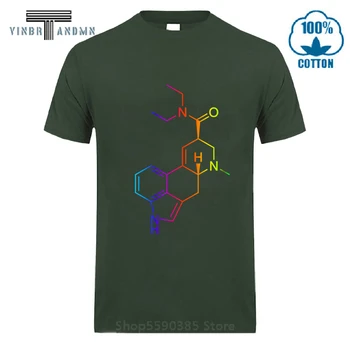 2020 Nové Geometrické LSD Farebné Molekuly pánske T-Shirt bavlna mužských O-Neck T Shirt Bežné krátke topy tee Hombre T shirt homme