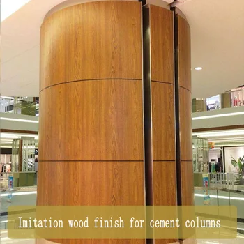 Kovové imitácia dreva farba, vody umenie maľovať, cementu steny imitácia dreva účinok, pozinkované potrubie do dreva
