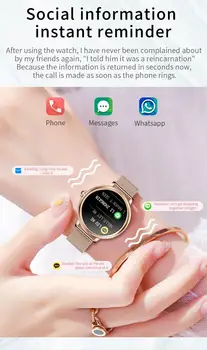 LYKRY CF80 Módne dámske Smart Hodinky Luxusné Smartwatch Ženy Pre Android Apple, Vianočný Darček Pre Manželku, Priateľku Milenca