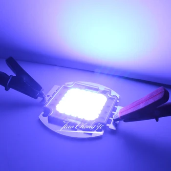50W 100W Dvojité Farba led biela 6000k +Kráľovská Modrá mala načítavať pri 450 nm 28-36V High Power LED Svetlo na čítanie