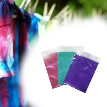 Tie Dye Pigment Prášok Bavlnená posteľná Bielizeň Studenej Vody Oblečenie Zmeniť Svetlé Farebné Non-Jedovaté Graffiti Maľba DIY Kit