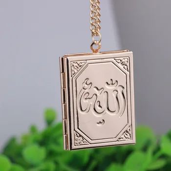 Nové Islam Náboženské Ala Totem Môže Otvoriť Foto Medailón Náhrdelníky, Strieborné Zlaté Prívesky Sveter Reťazca Náhrdelník Šperky