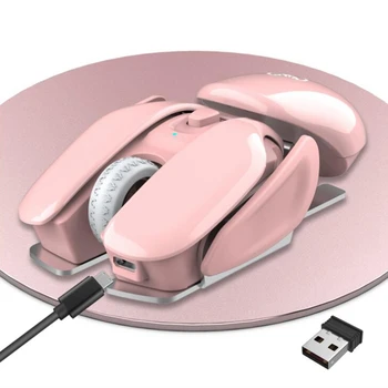HOT-HXSJ USB Bezdrôtovej Stlmiť Myš, 1600Dpi Nabíjateľná Úrad Myši 2.4 G Optická Myš, Ergonomické Myši Gaming Myš pre Notebook