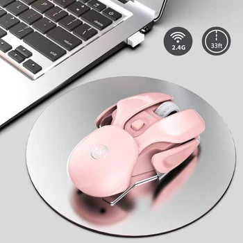 HOT-HXSJ USB Bezdrôtovej Stlmiť Myš, 1600Dpi Nabíjateľná Úrad Myši 2.4 G Optická Myš, Ergonomické Myši Gaming Myš pre Notebook