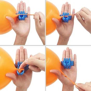 6.5 cm Balón Viazanie Nástroj Tieing Príslušenstvo Knotting Rýchlejšie Elektrické Balón Dúchadlo Ballon Dot Jednoduchý Uzol Zariadenia