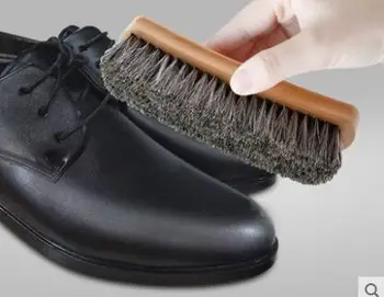 Kôň vlasov kefa topánky, kefa obuvi kefa flip kožušiny topánky semiš mäkké topánky, kefa na čistenie umývanie topánky hriva