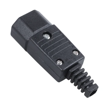 Black IEC-320 C14 Muž Zapojte Napájací Prívod Zásuvky Konektora 250V 10A