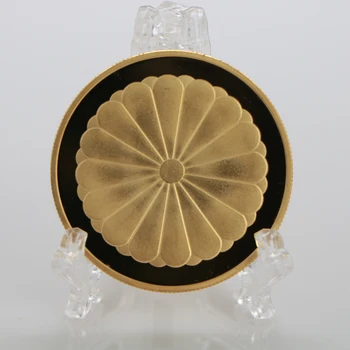 Japonsko Golden Phoenix Chryzantéma Kovové Mince obchod so Umenie Pozlátené Mince Kolekcie Darček Dia 40 MM