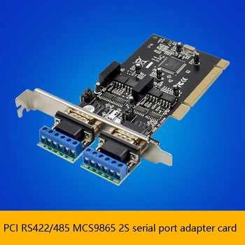 PCI na RS422 RS485 Prevodník Karty Adaptéra PCI 2 Port RS485 / RS422 Sériové Karty MCS9865 Chipset Rs-485 Rs-422
