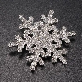 Pani Móda Kolíky Očarujúce Crystal Kamienkami Brošňa Jednorožec Veľká Snehová Vločka Brošňa Kolíky Šperky Broches