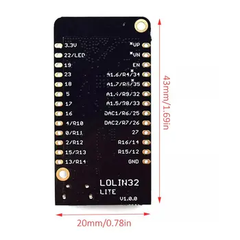 LOLIN32 Wifi Bezdrôtové Vývoj Doska Anténa, Micro USB Karty Lithium Batéria, Rozhranie ESP32 ESP-32 REV1 CH340 CH340G