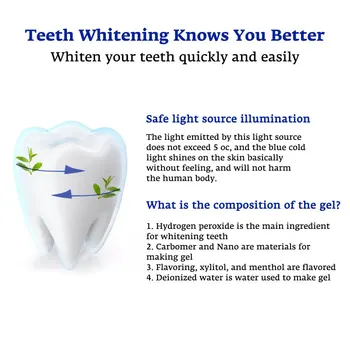 Smart LED, Bielenie Zubov, Prenosné USB Nabíjanie Led Modré Svetlo Bieliace Zubné Nástroj na Bielenie Zubov Zariadenia