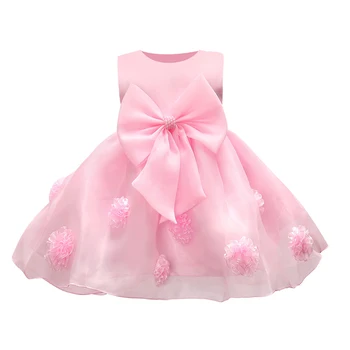 PR-138 Kvet, baby, dievčatá tutu Deti Oblečenie Elegent baby Dievčatá Šaty pre Deti Princezná Strany Custumes prvé narodeniny