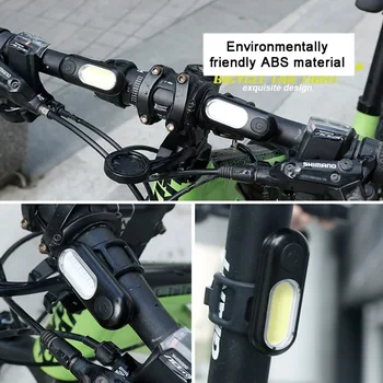 Nabíjateľná Bicykel Zadné Svetlo Bicykel Zadné Svetlo Nepremokavé Bicykel Zadné Svetlo Požičovňa Smart Auto Brzdu Na Snímanie Svetla, Požičovňa Lampa