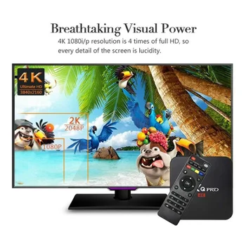 1280 x 1024 High Definition TV Box 1+8GB Multilinguage HDMI, WiFi, Podpora Home Video Príslušenstvo TV Prijímače pre Android OS 7.1