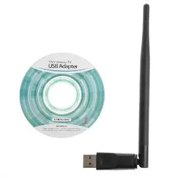 150Mbps 802.11 n/g/b USB Sieť LAN, WiFi Dongle Adaptér Bezdrôtovej siete 5dBi Anténa