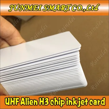 100ks Dlhé vzdialenosti Cudzie H3 uhf rfid čip karty smart card 915mhz rfid atramentové karty na kartu tlačiarne epson