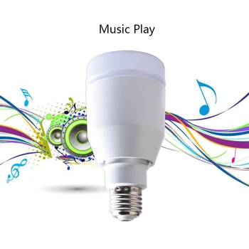 E27 Smart RGB Bluetooth Reproduktorov Hudba Žiarovky Osvetlenie Lampa Farebné Prehrávania Hudby LED osvetlenie s Diaľkovým ovládaním pre Strany Dovolenku