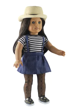 Bábiky Oblečenie 18-Palcové 1 set-Top podväzkové sukne, Šaty, Oblečenie American Doll Príslušenstvo Sada