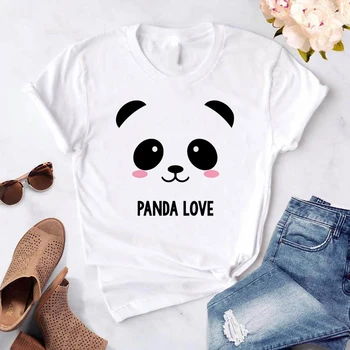 Panda Bear Klaun T Shirt Zábavné Tričká Lete Harajuku Blusas Mujer De Moda 2018 Streetwear Tlač Módne Dámske Oblečenie