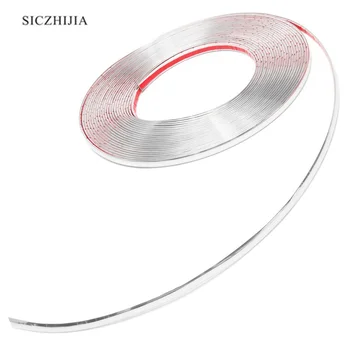 10 mm * 15m auto chrome výbava izolácie pásky dekorácie pre Škoda Octavia Fabia Rýchle Vynikajúci Yeti Roomster