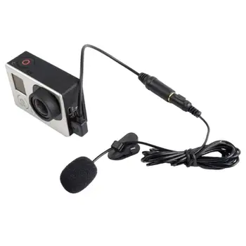 Profesionálny Mini USB Externý Mikrofón Mikrofón S Klip pre GoPro Hero 3/3+
