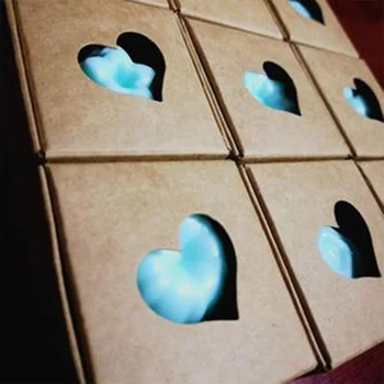 Papier Ručne vyrábané Mydlo Box Hnedého Papiera Candy/Príslušenstvo Box Kraft Papier DIY Darčekové Balenie Kartón(50Pcs)