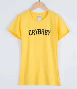 Nové 2019 lete žena t-shirt bavlna vysokej kvality značky-oblečenie tričko ženy tlač CRYBABY lumbálna harajuku top tees kawaii