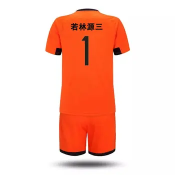 Kapitán Tsubasa Japonský Futbalový Nankatsu Tím Brankár Wakabayashi Genzo Cosplay Orange Tee Tričko Futbalový Dres Oblek