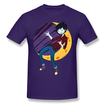 Marshall Lee T-Shirt Zábavné Tees O Krku, Bavlna Dobrodružstvo Čas Oblečenie Pre Humor T Tričko