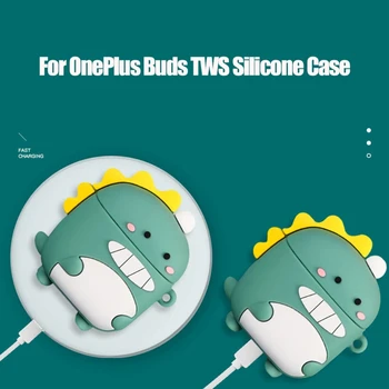 Anti-jeseň Cartoon protiprachová Ochranný Kryt Silikónové puzdro pre OnePlus Puky TWS Bezdrôtové Slúchadlá X6HB