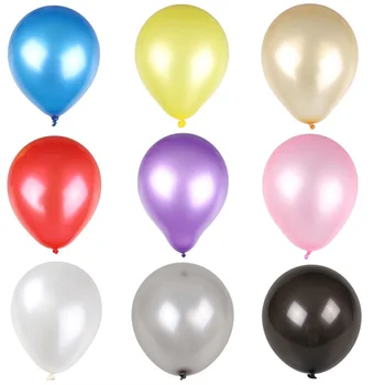 100KS 10 Palcový Pearl Latexové Balóny, Party, Svadby, Narodeniny Darček Krst Narodeninovej Party Dekorácie Balón Deti Vzduchu Gule