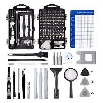 127 1 Multi-Function Skrutkovača Nastavte netic skrutkovača Bitov pre iPhone Počítač Okuliare Notebook Repair Tool Kit